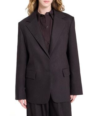 Twp Jillian Stretch Wool & Cashmere Blazer - Black