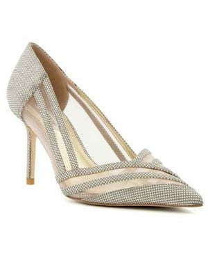 Dune Axiss Pointed Toe Pump - White