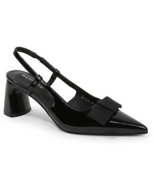 BERNESS Block Heel Slingback Sandal - Black