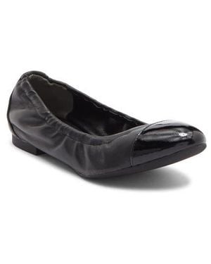 Stuart Weitzman Gabby Foldable Ballet Flat - Black