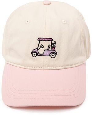 Frasier Sterling Golf Cart Embroidered Baseball Cap - Pink
