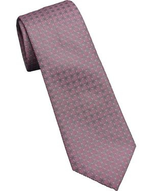 DKNY Geometric Tie - Purple