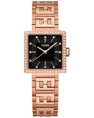 Fendi Forever Diamond Swiss Quartz Bracelet Watch, 23Mm - Black