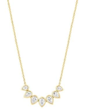 Effy Lab Grown Diamond Curved Pendant Necklace - Metallic