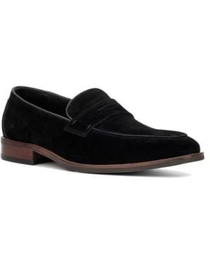 Vintage Foundry James Square-Toe Slip-On Loafer - Black