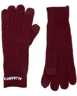 AllSaints Logo Gloves - Red