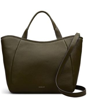 Radley Muswell Lane Pebbled Leather Satchel - Green