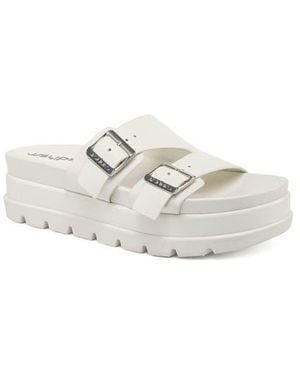 J/Slides Bianca Platform Sandal - White