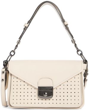 Longchamp Mademoiselle Medium Leather Satchel - Natural