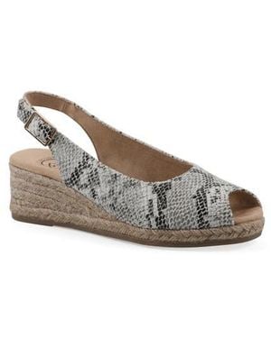 White Mountain Maize Slingback Wedge Sandal - Multicolor