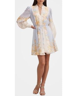 EVER NEW Shyla Floral Long Sleeve Dress - White