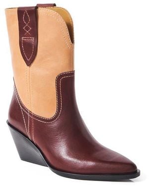Free People Pitchfork Western Boot - Purple