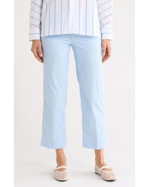 Frank & Eileen Westport Wide Leg Chino Pants - Blue