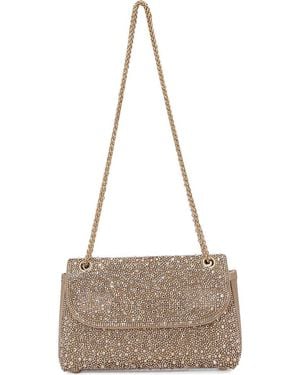 BERNESS Rhinestone Pavé Crossbody Bag - Gray