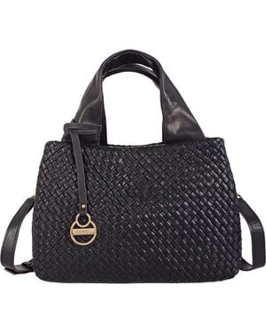 Lodis Eleanor Woven Crossbody Bag - Black