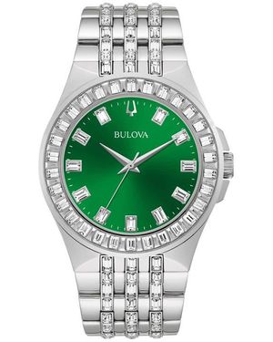 Bulova Phantom Crystal Bracelet Watch, 42Mm - Green