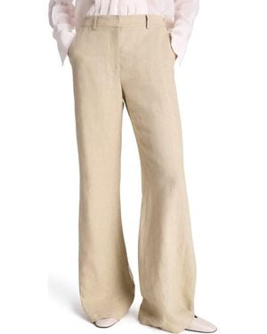 Twp Howard Linen Wide Leg Pants - Natural