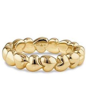 DEVATA Sweet Heart Eternity Band Ring - Metallic