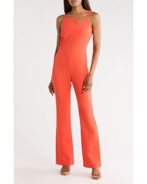 Longchamp Cutout Jumpsuit - Red