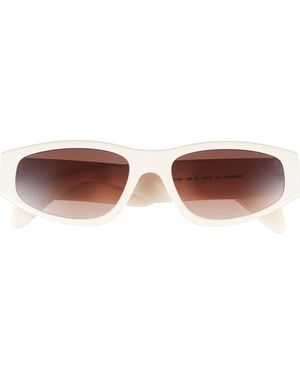 Rag & Bone 55Mm Oval Sunglasses - Brown