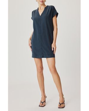 Splendid Short Sleeve Shift Dress - Blue