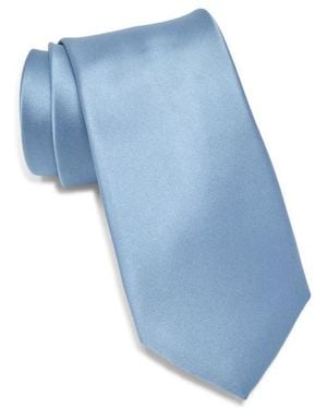 Con.struct Solid Satin Tie - Blue