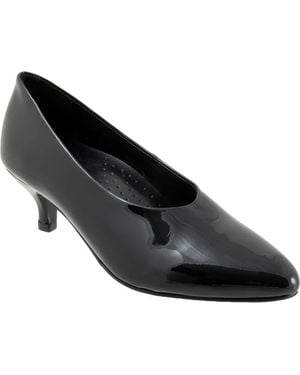 Trotters Kimber Kitten Heel Pump - Black