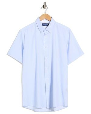 Dylan Park Slim Fit Perfect Stretch Long Sleeve Button Down Shirt - Blue