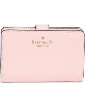 Kate Spade Staci Medium Bifold Leather Wallet - Pink