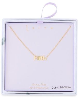 Leith Faith Pendant Necklace - Blue