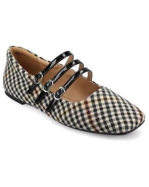 Journee Collection Darlin Multi Strap Mary Jane Flat - White