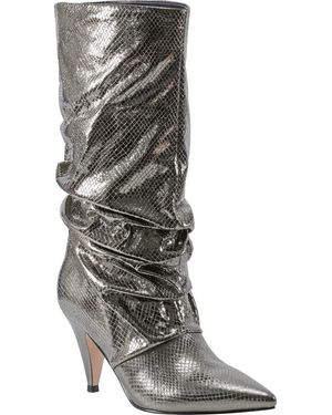 Marc Fisher Pointed Toe Slouch Boot - Gray