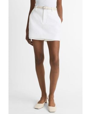 Vince Tailored Stretch Cotton Skort - White