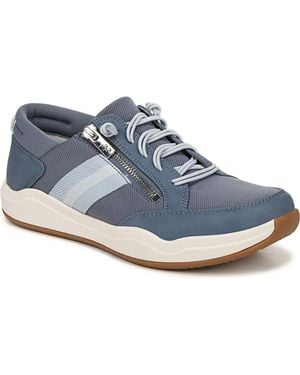 Ryka Carefree Zip Walking Sneaker - Blue