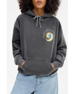 BDG Starry Nights Graphic Hoodie - Gray
