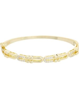 Juvell Cubic Zirconia Link Bangle Bracelet - Yellow