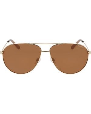 Cole Haan 61Mm Aviator Sunglasses - Brown