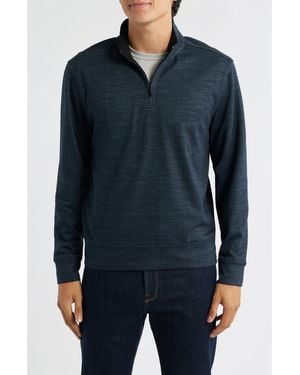 Robert Barakett Nash Quarter Zip Pullover - Blue