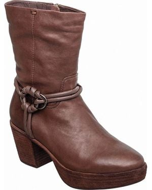Antelope Eden Block Heel Platform Boot - Brown