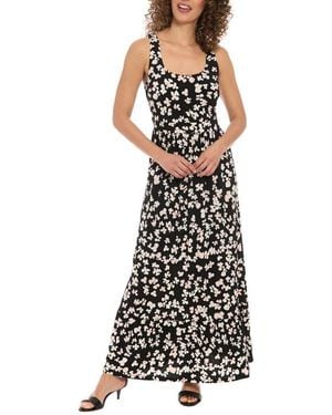 London Times Floral Maxi Dress - White