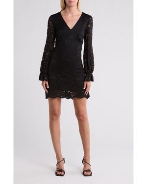 Wishlist Long Sleeve Lace Dress - Black