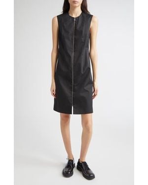 Partow Brooke Full Zip Sleeveless Dress - Black