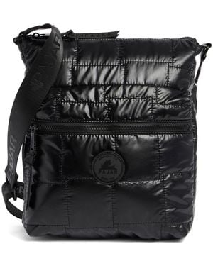 Pajar Quilted Nylon Crossbody Bag - Black