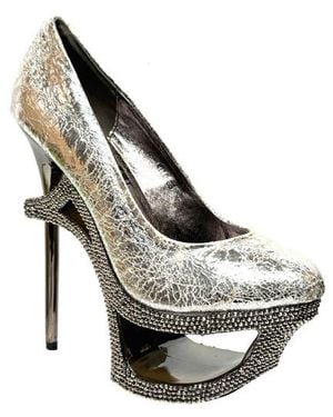 Lady Couture Platform Stiletto Pump - Metallic