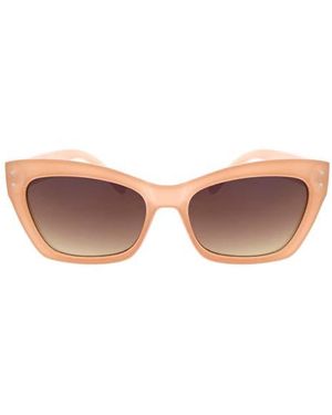 Roxy Swept 55Mm Rectangular Sunglasses - Pink