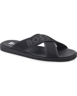 BOSS Darrel Slide Sandal - Blue