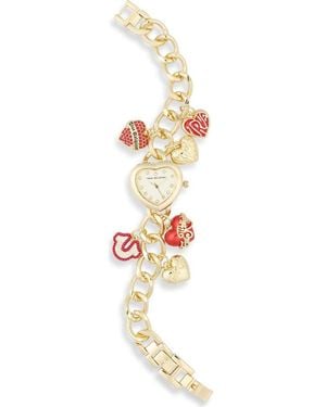 TRUE RELIGION Heart Charm Bracelet Watch, 25.5Mm - Metallic