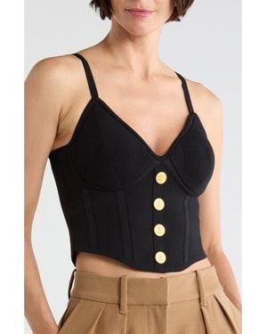 L'Agence Artemis Knit Corset - Black