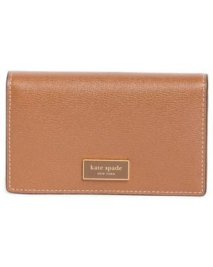 Kate Spade Katy Textured Leather Bifold Wallet - Brown