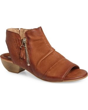 Miz Mooz Carla Peep Toe Bootie - Brown